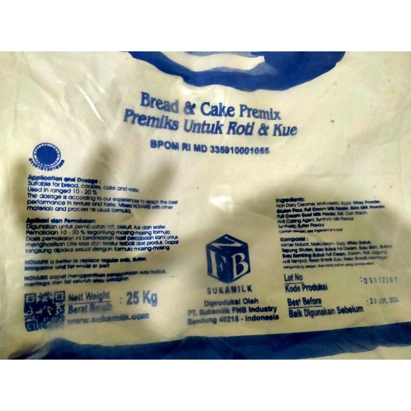 

HG Premix Kue Full Krim Novaris 1kg Berkualitas