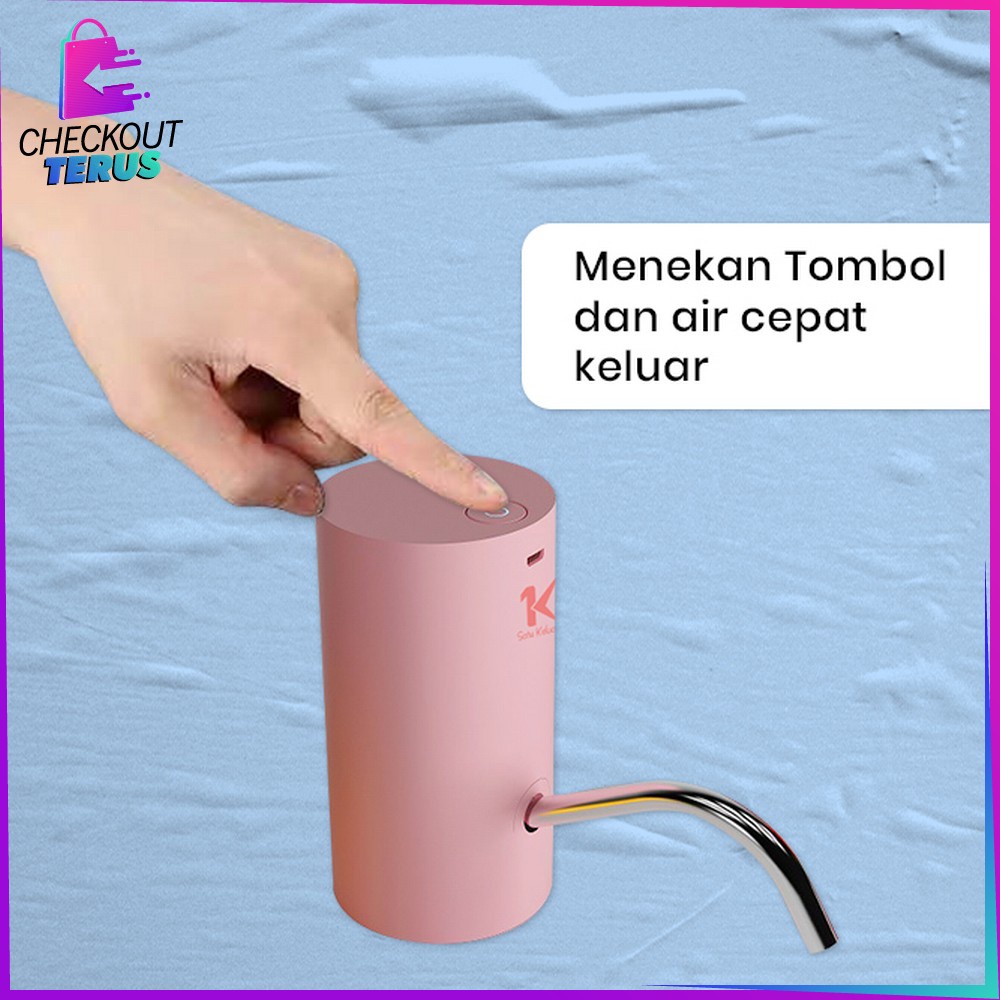 CT C739 Pompa Galon Automatic Elektrik Charge Usb Portable Water Pump Dispenser Air Minum Rechargeable Otomatis