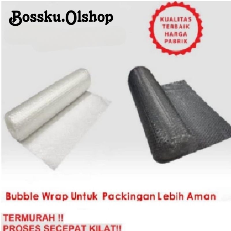 

Bubble Wrap Hitam & Putih untuk Packing per 1 pcs barang ⭐bossku⭐