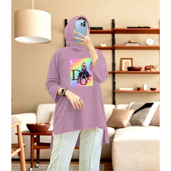 kaos Tunik hijab bahan BEBYTERRY