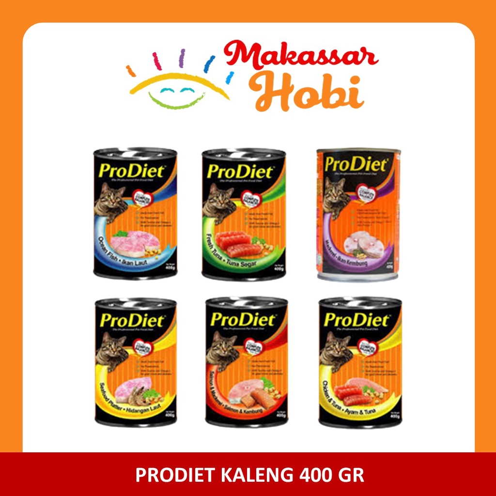 ProDiet Pro Diet Kaleng 400gr Makanan Kucing Basah 400 gr gram