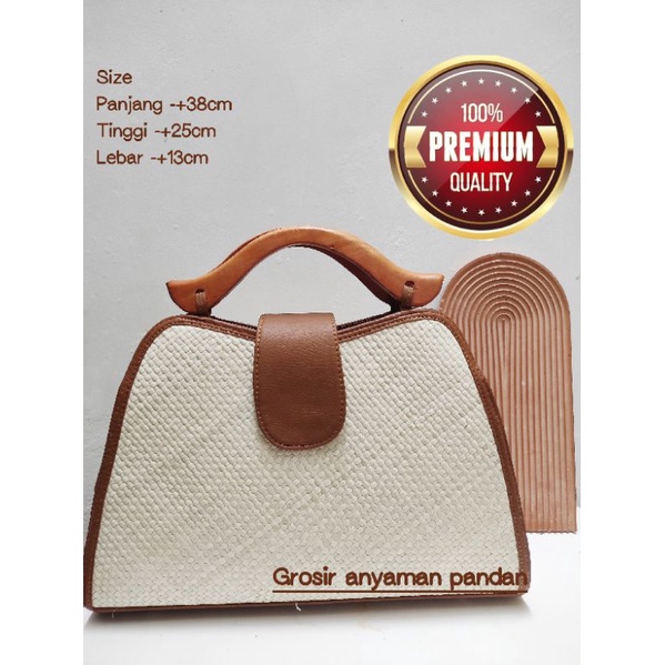 TAS pandan GAGANG KUMIS KAYU LIDAH tas etnik anyamam mendong aesthetic tas bali tas rara