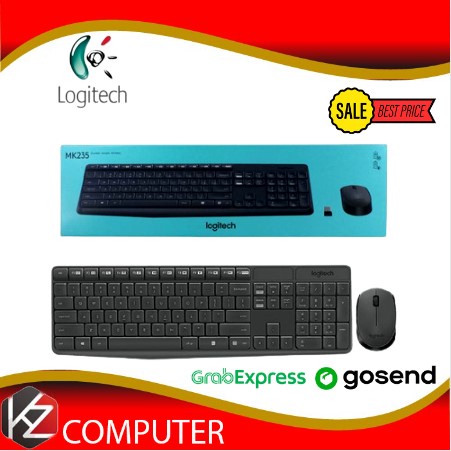 Keyboard Mouse LOGITECH WIRELESS COMBO KEYBOAD + MOUSE MK235 / MK 235 NEW