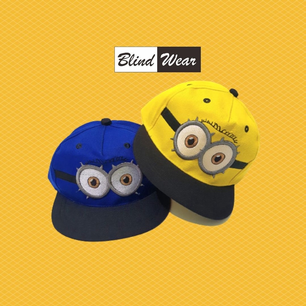 Topi Anak Minion Laki Perempuan Aksesoris Topi Anak Cowok Cewek Premium