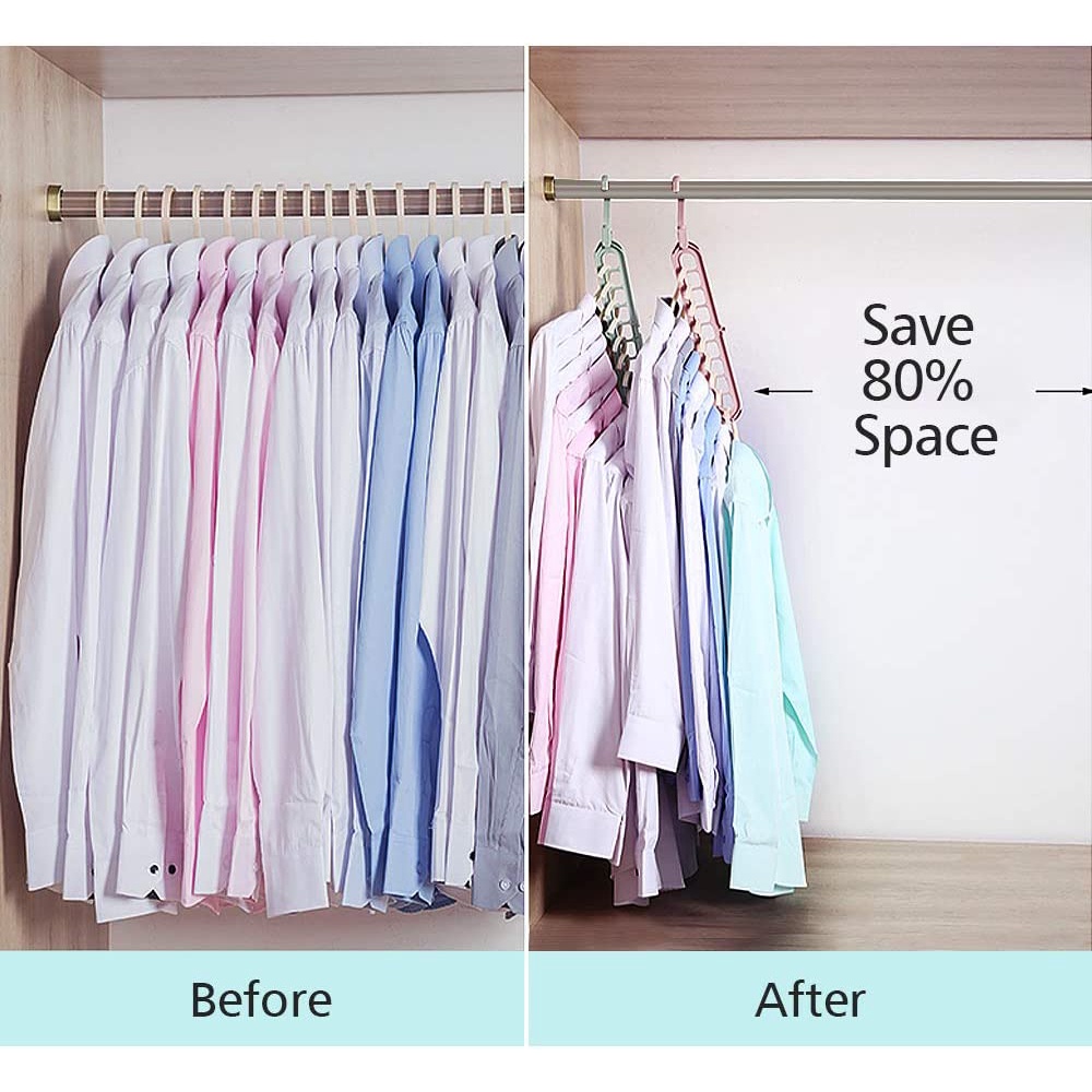 Magic Hanger 9 IN 1 Gantungan Baju Organizer Serbaguna - MIKHAMART