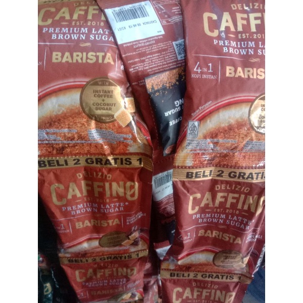 Caffino Brown Sugar / Caffino ada coklat tabur / Caffino Bold Cappucino 15 Bungkus