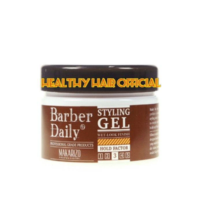 Hair Foam Makarizo Barber Daily Styling Gel 250 Gr - Pomade / Hair Styling