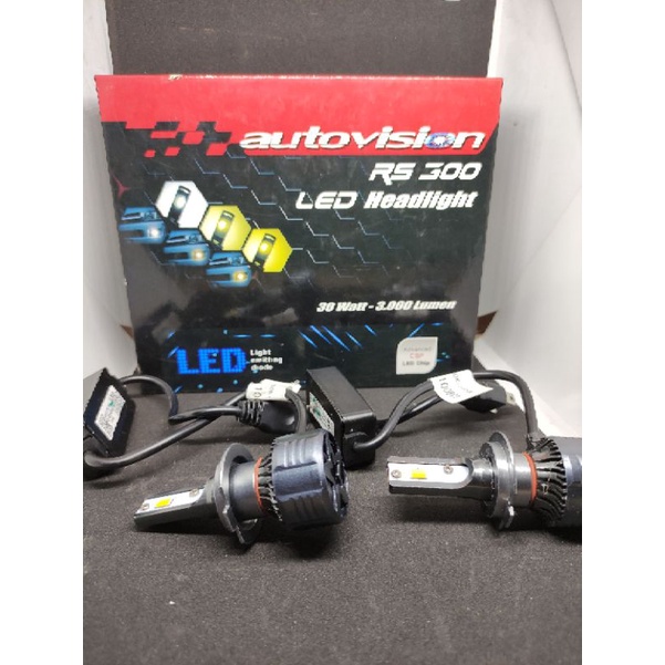 LED CARBON H7 RS300 3Warna 3000K/4300K/6500K Autovision