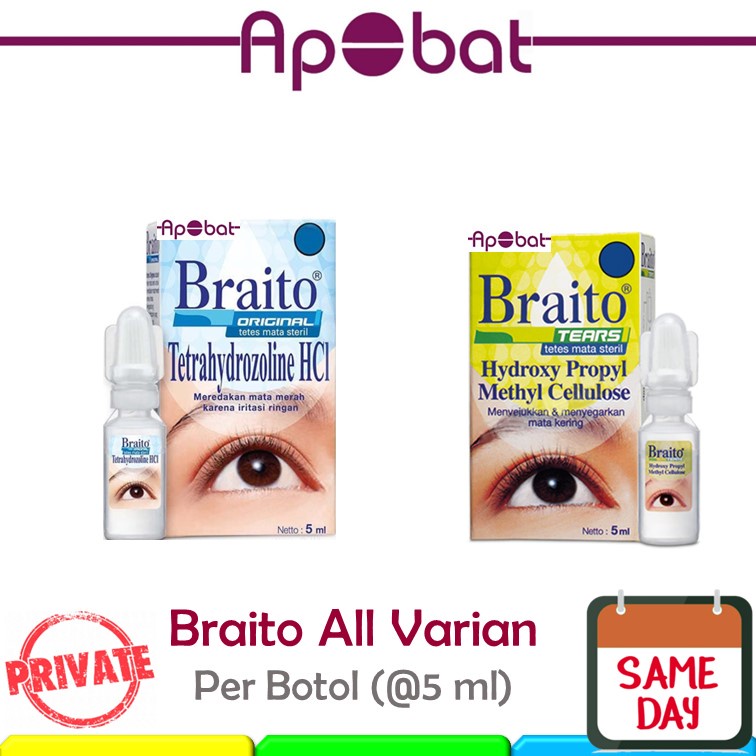 - ApObat -  Braito Biru / Hijau Obat Tetes Mata Merah Kering Insto Aito Tetes Mata