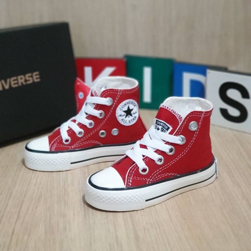 sepatu anak converse 70's red flower sepatu converse anak free box &amp; bonus kaus kaki .