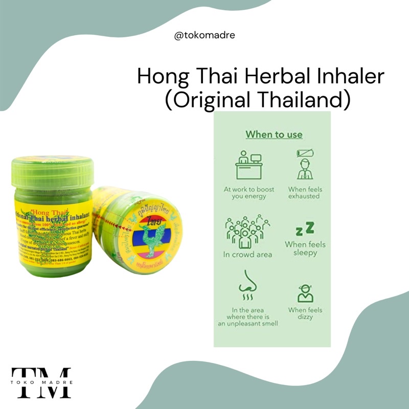 [SIAP KIRIM] MADRE - Herbal Inhaler by Hong Thai