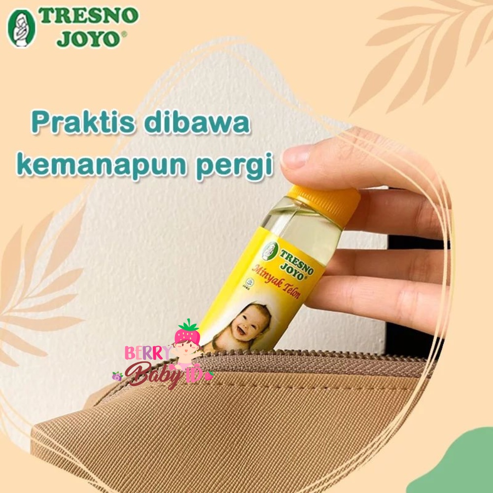 Tresnojoyo Paket Minyak Telon Bayi 3 Pak 100 ml GRATIS 3 Pak 30 ml Tresno Joyo Berry Mart