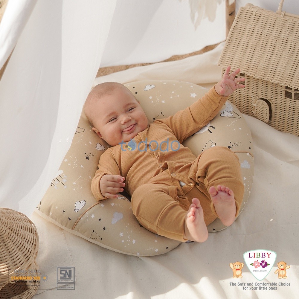 Baju Tidur Bayi Sleepsuit Jumper Piyama Anak LIBBY Sleepsuit Drop Needle 0-9 Bulan (1 Pcs / Pack)