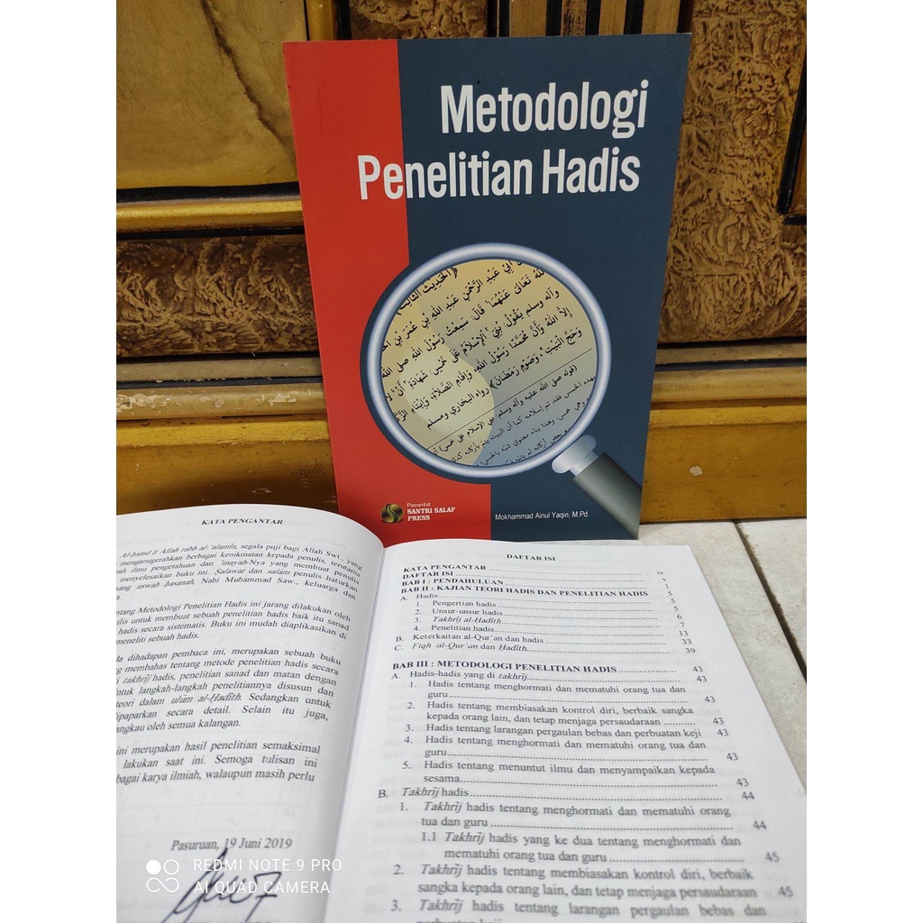buku METODOLOGI PENELITIAN HADITS SANTRI SALAF PRESS
