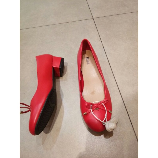wedges fioni gemma block heels red by payless