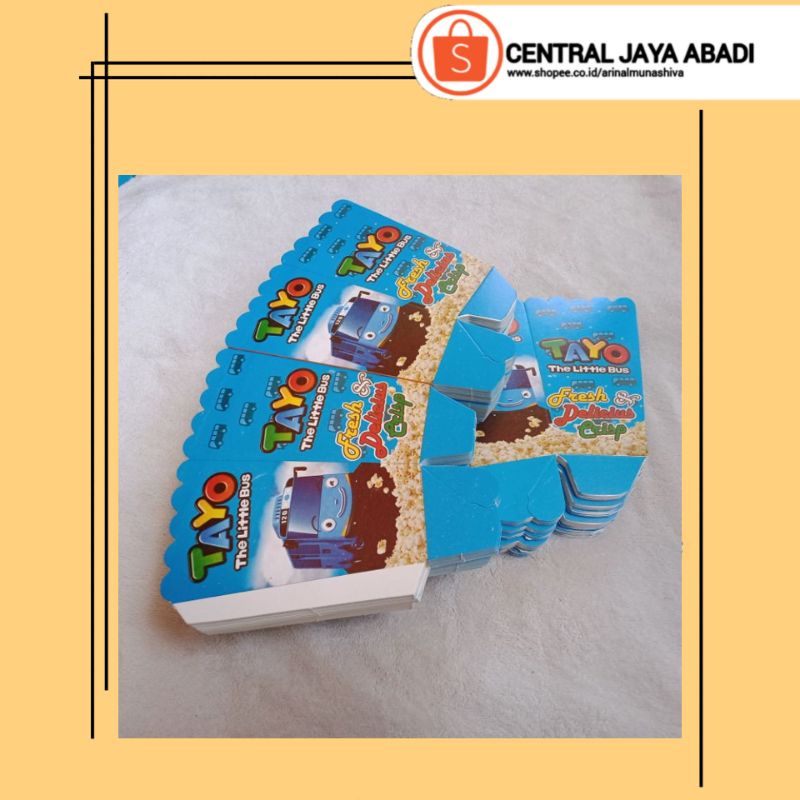 

100 LEMBAR KERTAS POPCORN 12 × 6 BAHAN IVORY PUTIH HIGH QUALITY DUS POP CORN BOX POPCORN KOTAK POPCORN KEMASAN POP CORN PRODUK TERBARU KUALITAS TERBAIK | CENTRAL JAYA ABADI 5837