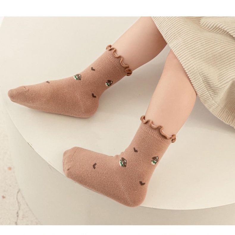COD- Kaos kaki anak perempuan lucu / kaos kaki 6-24 Bulan / kaos kaki premium anak perempuan Motif Love impor korea