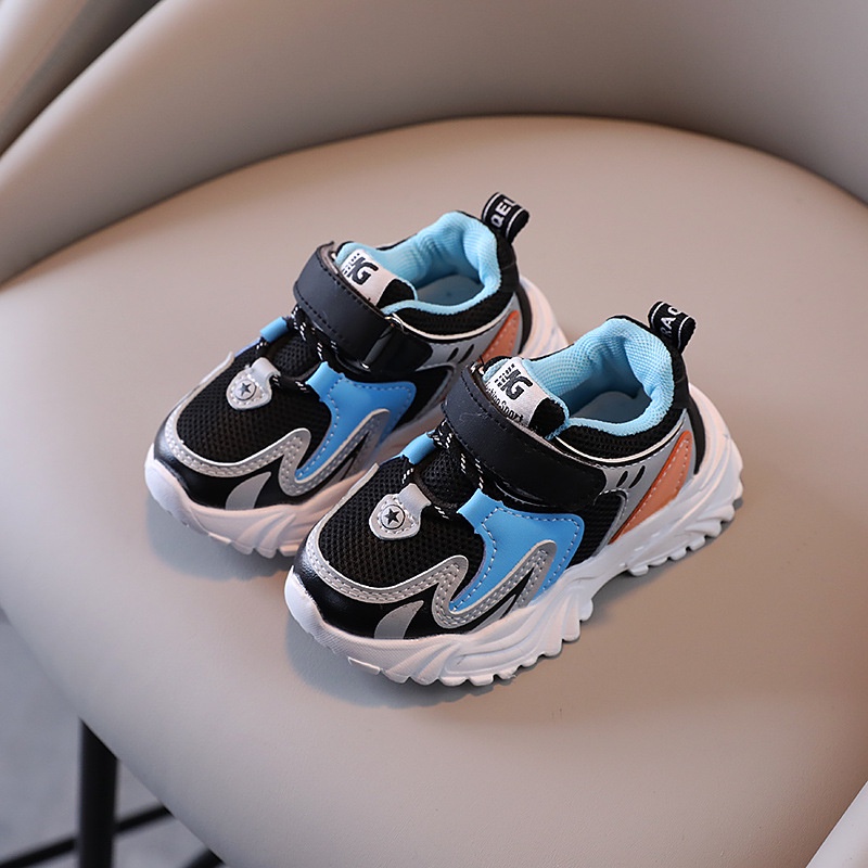 LittleAaron HUDSON NG D60 epatu Anak Laki Laki Perempuan Sneakers Sekolah 1-6 Tahun Import