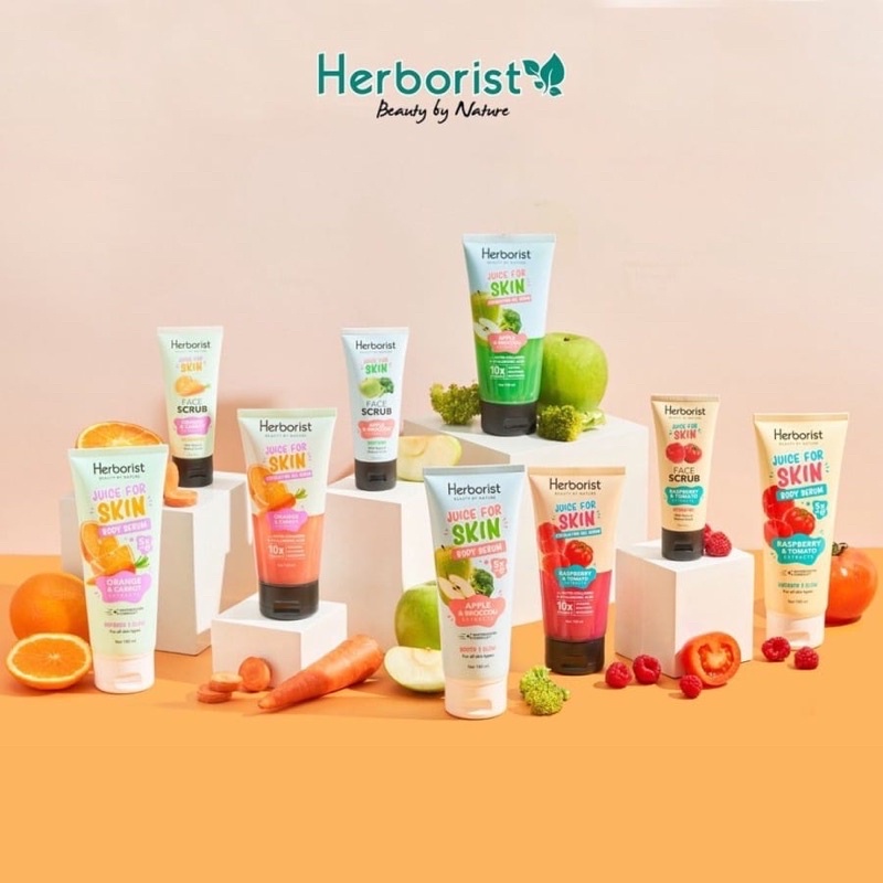 Herborist Body Serum/Herborist Face Scrub/Herborist Exfoliting Gel