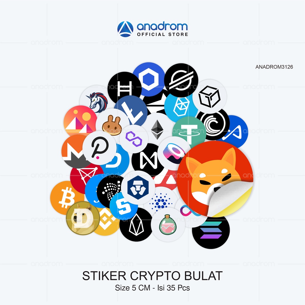 

Stiker Crypto Terpopuler I Size 5 Cm Isi 35 Pcs I Anadrom 3126
