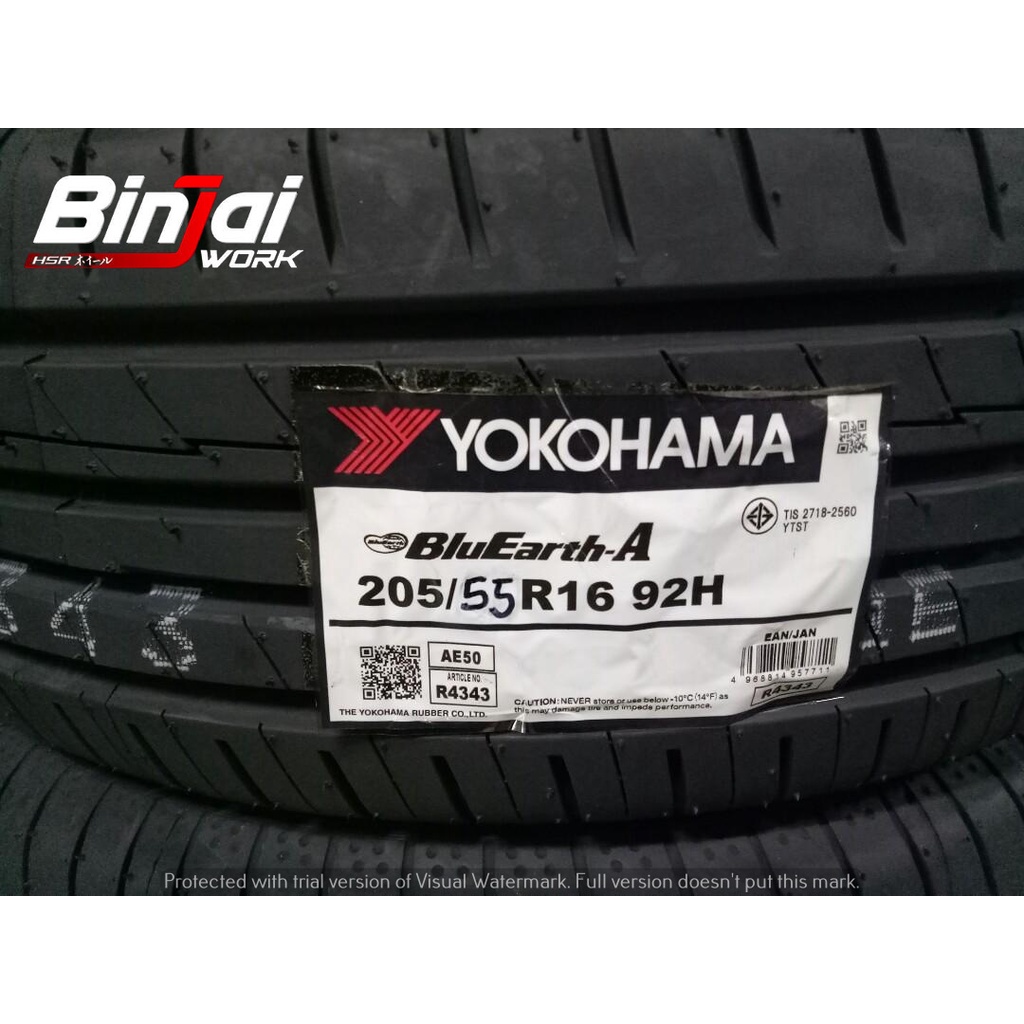 BAN MOBIL TUBLES IMPORT YOKOHAMA blueart -ES32 205 55 R16 BAN MOBIL BERKUALITAS
