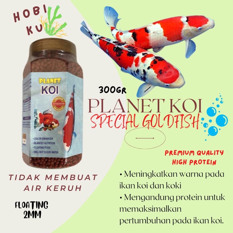 Pelet Ikan KOI &amp; KOKI goldfish PREMIUM “PLANET KOI” PELET IKAN KOI