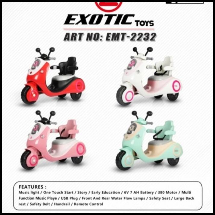 Promo Mainan Motor Aki Exotic Emt 2232 ( Remote )