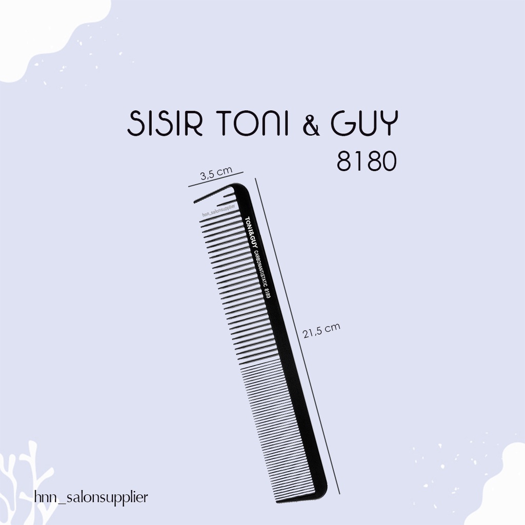 Alat Potong Sisir Rambut Professional Salon Barber Toni and Guy Carbon Antitastic 8180