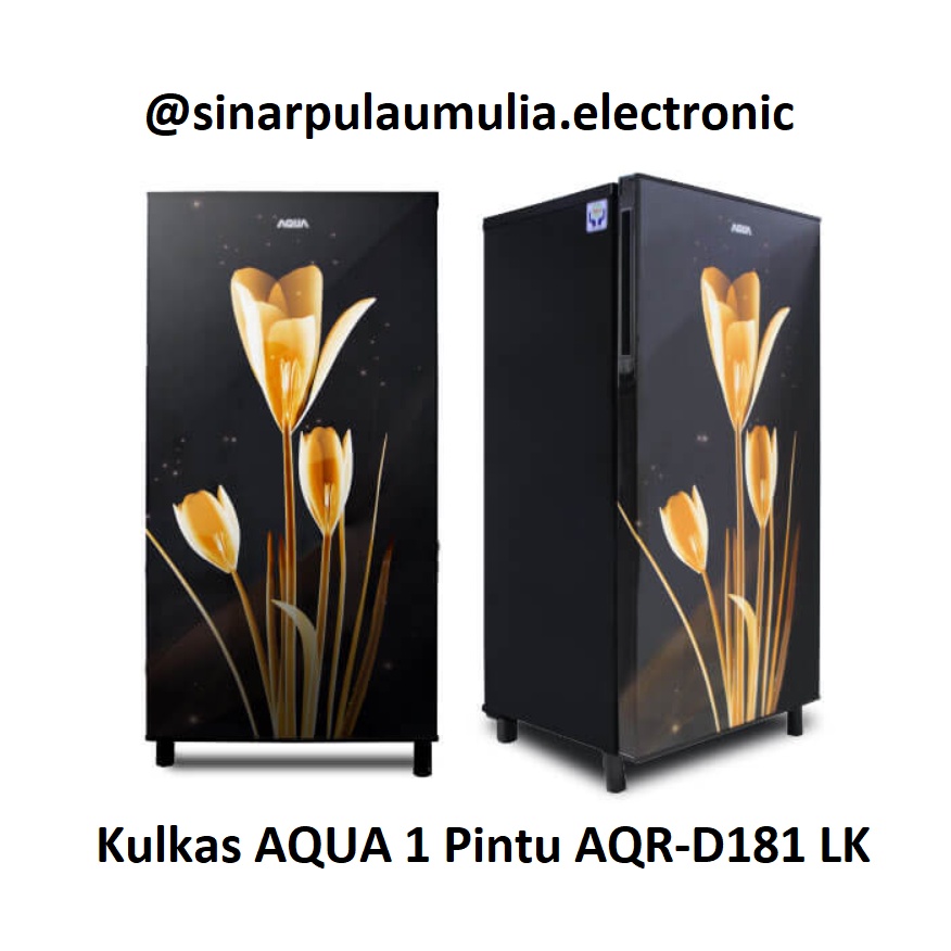 Aqua Kulkas 1 Pintu 150 Liter - AQR-D181LK / AQR D181 LK / AQR D 181 LK / AQR D181LK