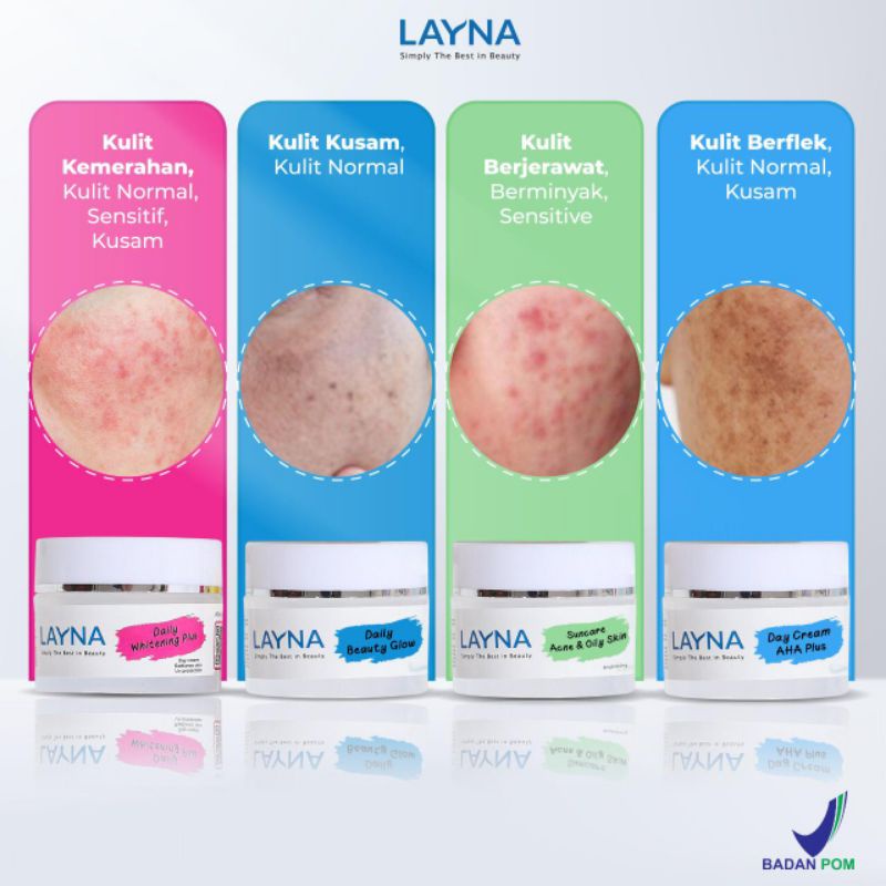 Skincare Glowing, Day Cream, Brightening, Layna Skincare