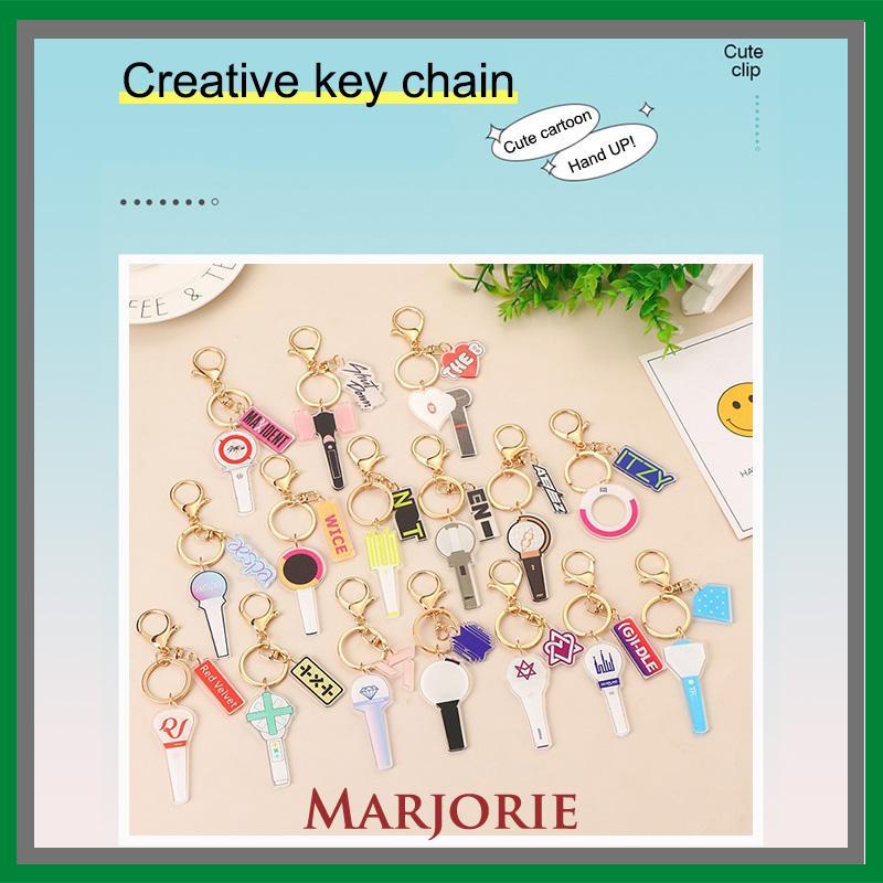 Gantungan Kunci Mini Key Chuain Lucu Kpop Keychain Akrilik Mendukung Aksesoris-MJD