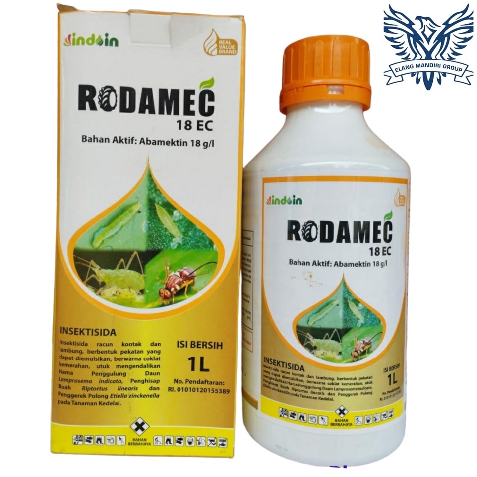 Rodamec 18EC 1L Bahan Aktif Abamektin 18g/l demolish abacel pembasmi hama ulat pada tanaman buah dan sayur