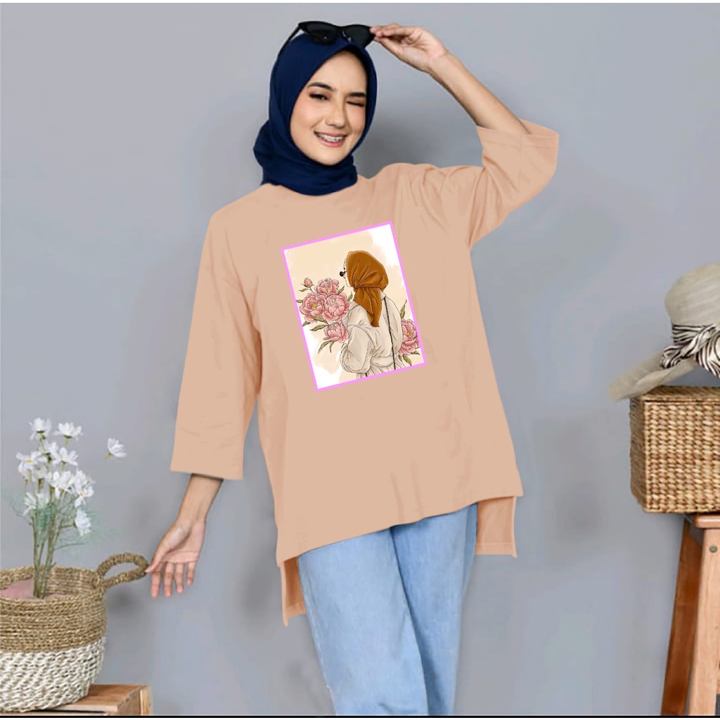 (BISA COD) - NEW ATASAN TUNIK LALA JUMBO XXL~TERBARU BAJU OVERSIZE WANITA KEREN MASA KINI DAN TERLARIS