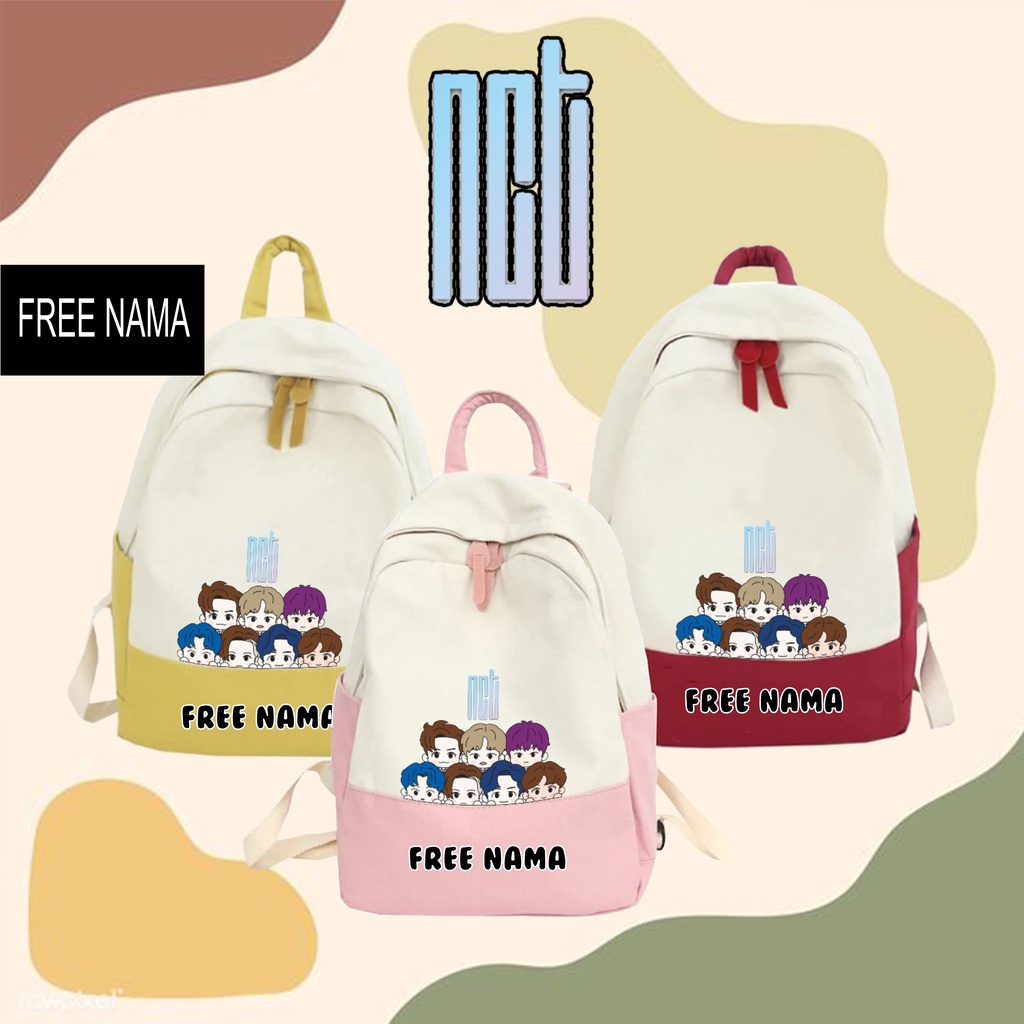 Tas Kpop Nct  Ransel Style Korea Kids Backpack School