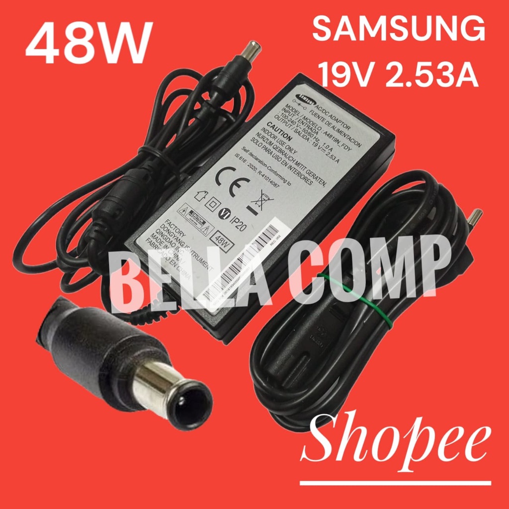 Adaptor Charger TV LED LCD MONITOR Samsung 19V 2.53A 48W For Samsung A4819-FDY BN44-00835A A5919_FSM UN32J400 UN32J400DAFXZA UN32J5003 UN32J5003AF UN32J5003AFXZA UN32J5205 UN32J5205AF UN32J5205AFXZA UN32J525D UN32J525DAF UN32J525DAFXZA