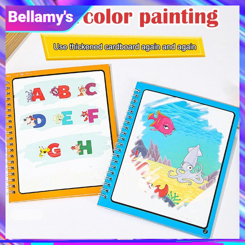 

COD ❤️ Buku Lukisan Air Bahasa Asing Versi Bahasa Inggris Buku Ajaib Papan Gambar Anak yang Dapat Digunakan Kembali-Bellamy's