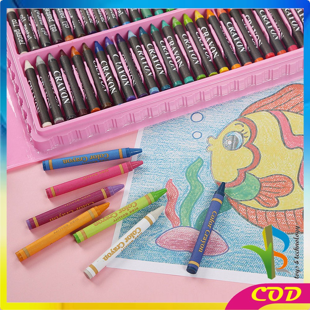 RB-A28 Crayon Set Pensil Warna Isi 150PCS / Alat Tulis Colouring Book / Peralatan Gambar Lukis Mewarnai Anak