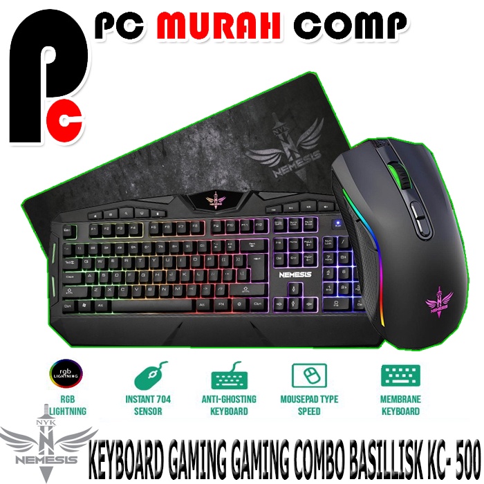 KEYBOARD GAMING COMBO NYK NEMESIS BASILLISK KC- 500