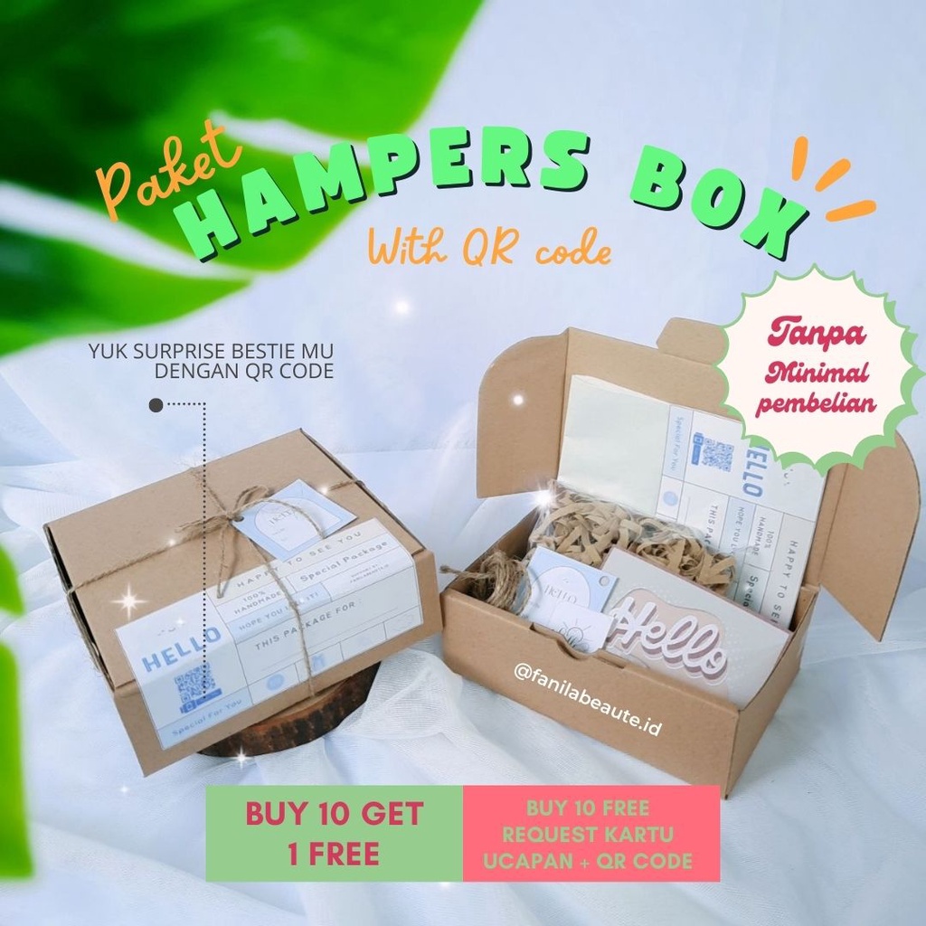 Jual [BOLEH BELI 1] BOX HAMPERS/PROMO Paket Packaging Gift Box/ Hampers