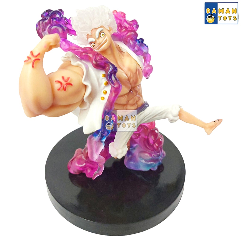 Action Figure One Piece Gear 5 Luffy Figure Sun God Hercules Nika Anime Figur Pajangan