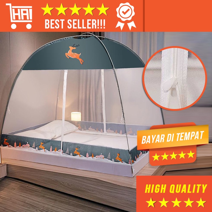 [ORIGINAL] JARING ANTI NYAMUK KELAMBU KASUR MOSQUITO NET KELAMBU JARING ANTI NYAMUK CM KLAMBU