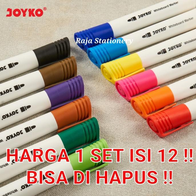 

BISA COD Joyko Color Whiteboard Marker 12 Colors / Spidol Warna Warmi WMC-51 /ALAT TULIS AESTHETIC/ALAT TULIS SEKOLAH/ALAT TULIS SET/ALAT TULIS LENGKAP/ALAT TULIS ANAK/ALAT TULIS LUCU