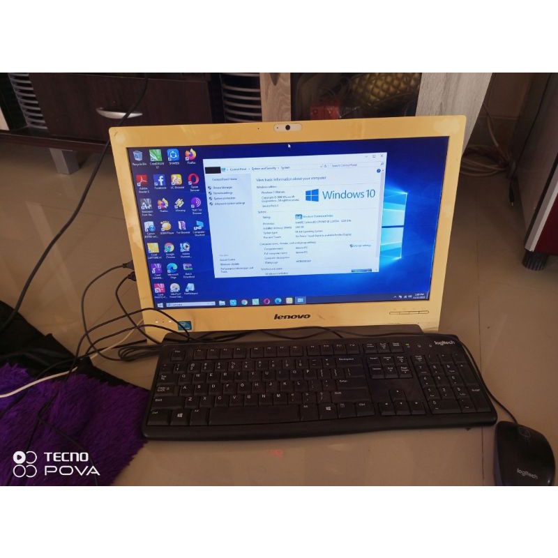 pc all in one destop lenovo c240 bekas normal siap pakai laptop computer mini