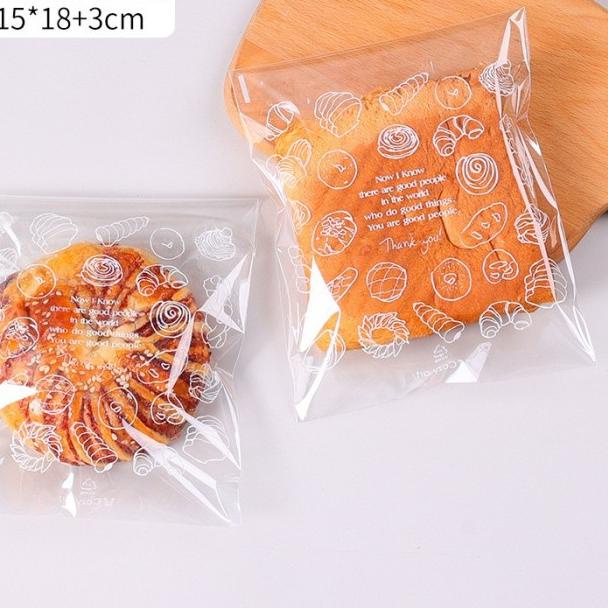 

Plastik OPP Roti Manis Motif Tebal Kue Plastik Donat 15x18+lem 100pcs - Panda