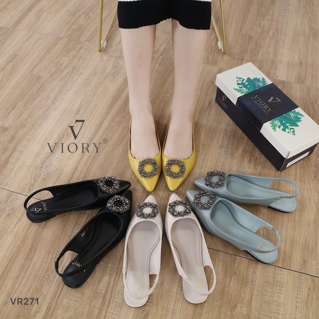 VIORY Slingback Flat Shoes #VR271 ORIGINAL