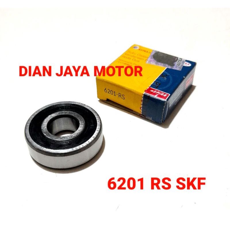 BERING BEARING LAHER RODA DEPAN 6201-RS SKF ALL MATIC BEARING RODA DEPAN SCOOPY K93 ORI ASTRA ASPIRA