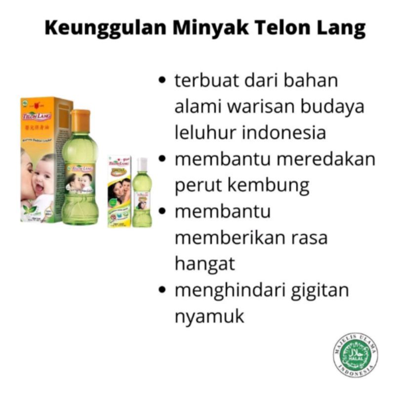 Minyak Telon Lang 60ml Free 15ml Plus Termurah