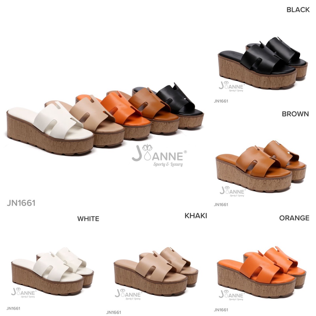 JOANNE Wedges Sandals Shoes #JN1661 ORIGINAL