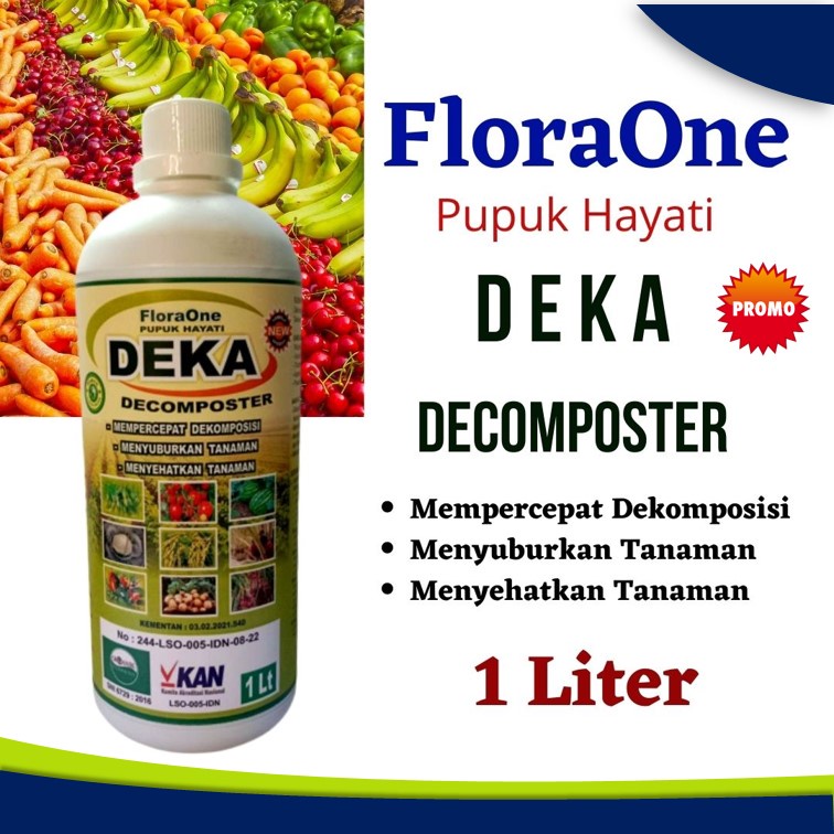 FloraOne Pupuk Dekomposter Dekomposer DEKA, Agensi Pengendali Hayati, Pupuk Pengurai Terbaik