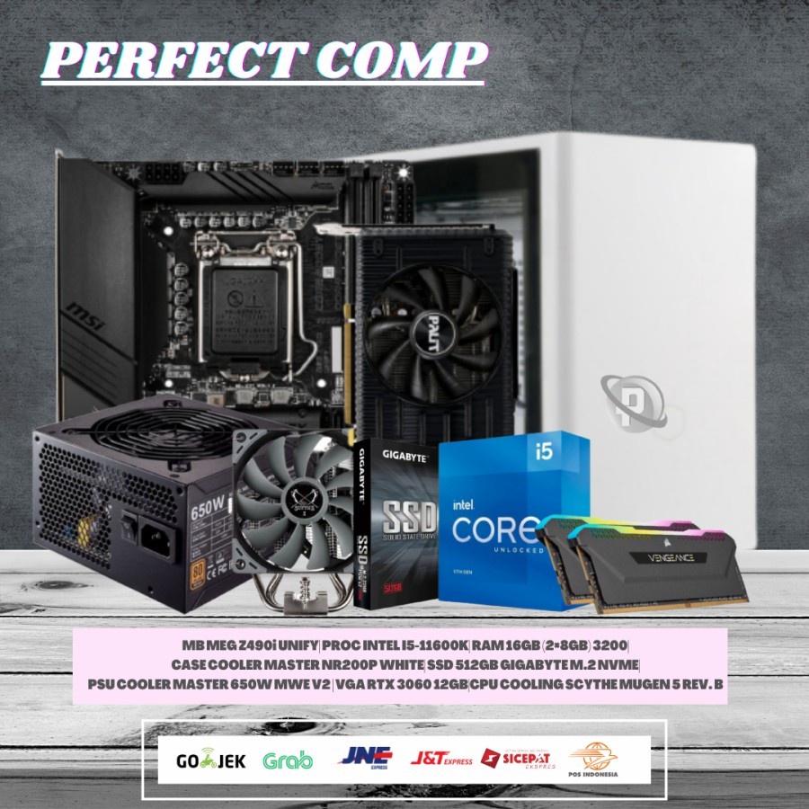 PC GAMING - INTEL I5-11600K (RTX3060 12GB) RAM 16GB RGB - SSD 512GB